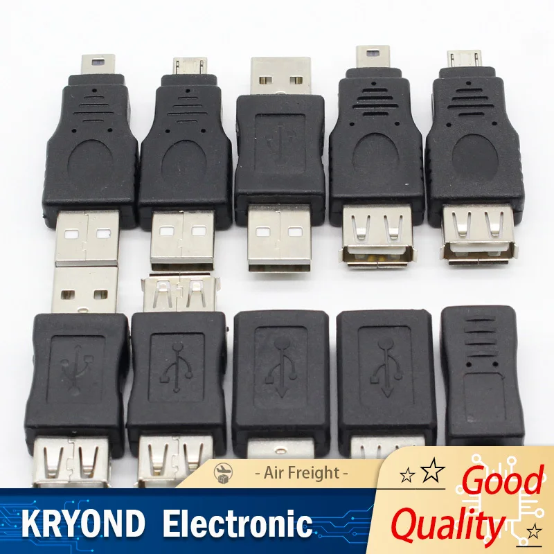 10PCS Otg 5Pin F/M … - image