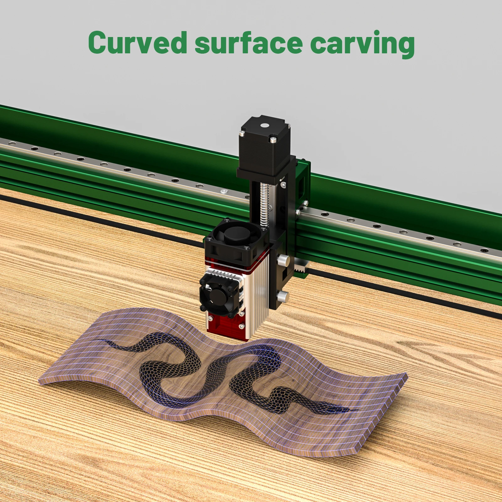 Neje 4 Max 120W Cnc Lasersnijder Graveur Metaal Graveren Hout Snijteken Gereedschap Met A40640 Dubbele Straal Gecomprimeerde Spot Module