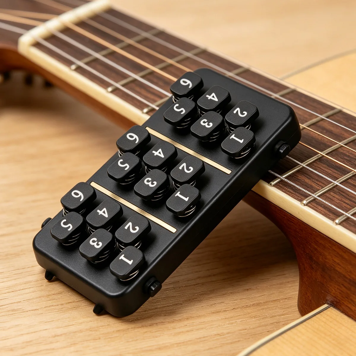 Miwayer Guitar Chord Trainer One‑Click 18 Buttons Guitar Chord Assisted Learning Tool for Beginner Guitarists