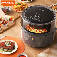 Joyoung 220V Smart Air Fryer With Touch Panel 10 Automatic Programmes 5.5L Air Frying Pot Oilless Multi Cooker 1500W Preheating