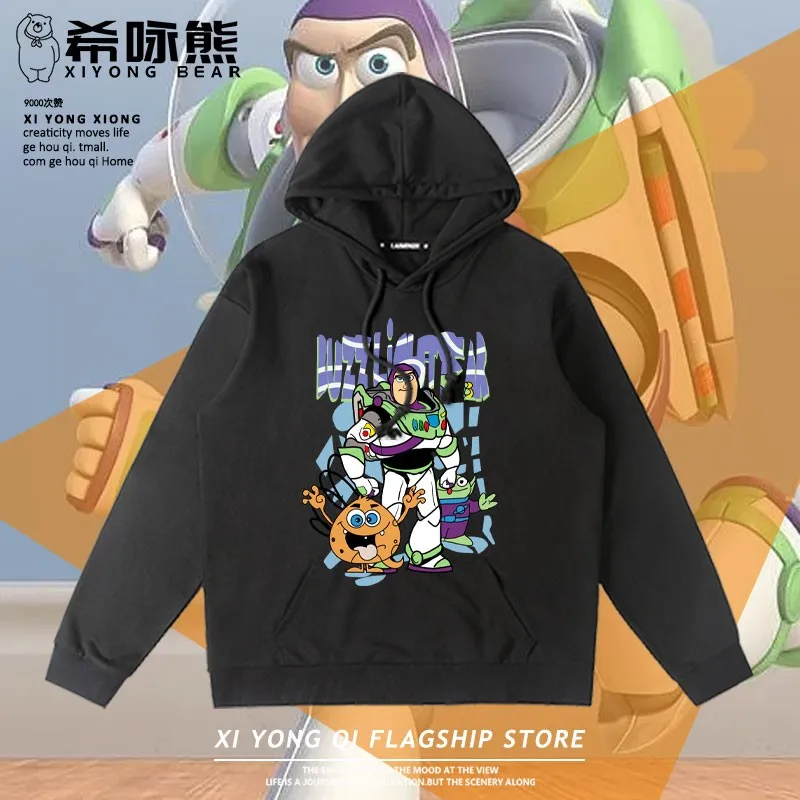 Disney Buzz Lightyear Co-branded Hoodie Men's Fall And Winter Toy Story Outerwear And Top Everything