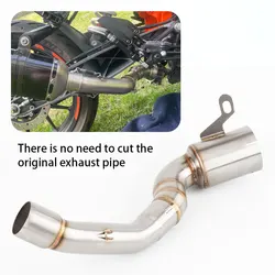 For KTM RC125 RC200 250 ADV 250 DUKE 390 ADV 390 DUKE exhaust  Pipe Motorcycle Exhaust link pipe adv390 exhaust