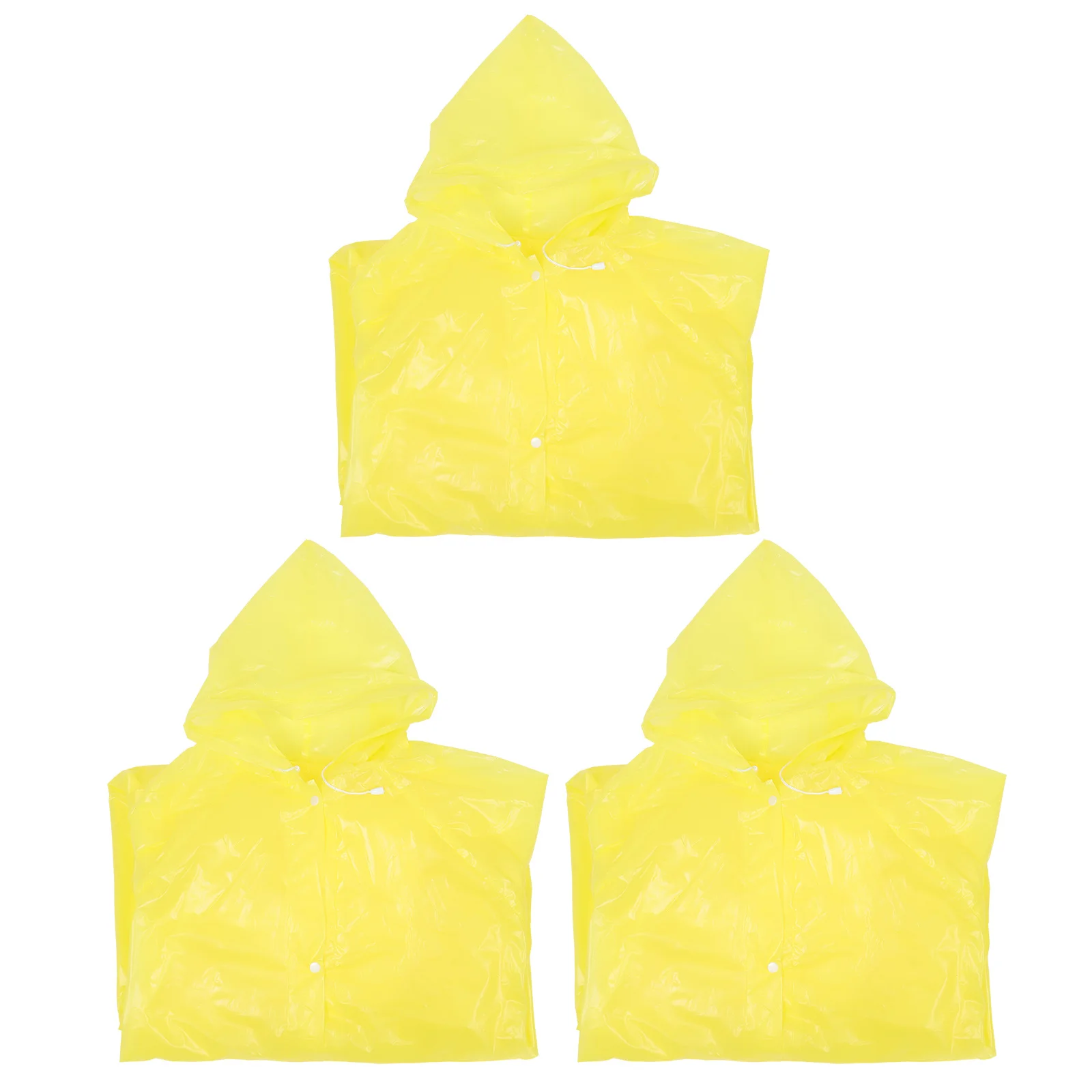 

3Pcs Rain Ponchos for Adults Durable Abrasion Resistant Waterproof for Mountaineering Backpacking Adults Raincoat