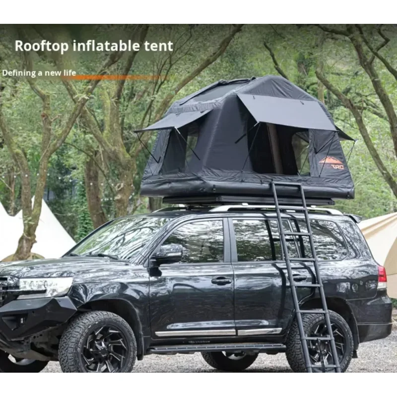 Outdoor Camping 300D High-Density Thickened Ox Cloth Warm Off-Road SUV Car Inflatable Roof Tent Rainproof Foldable