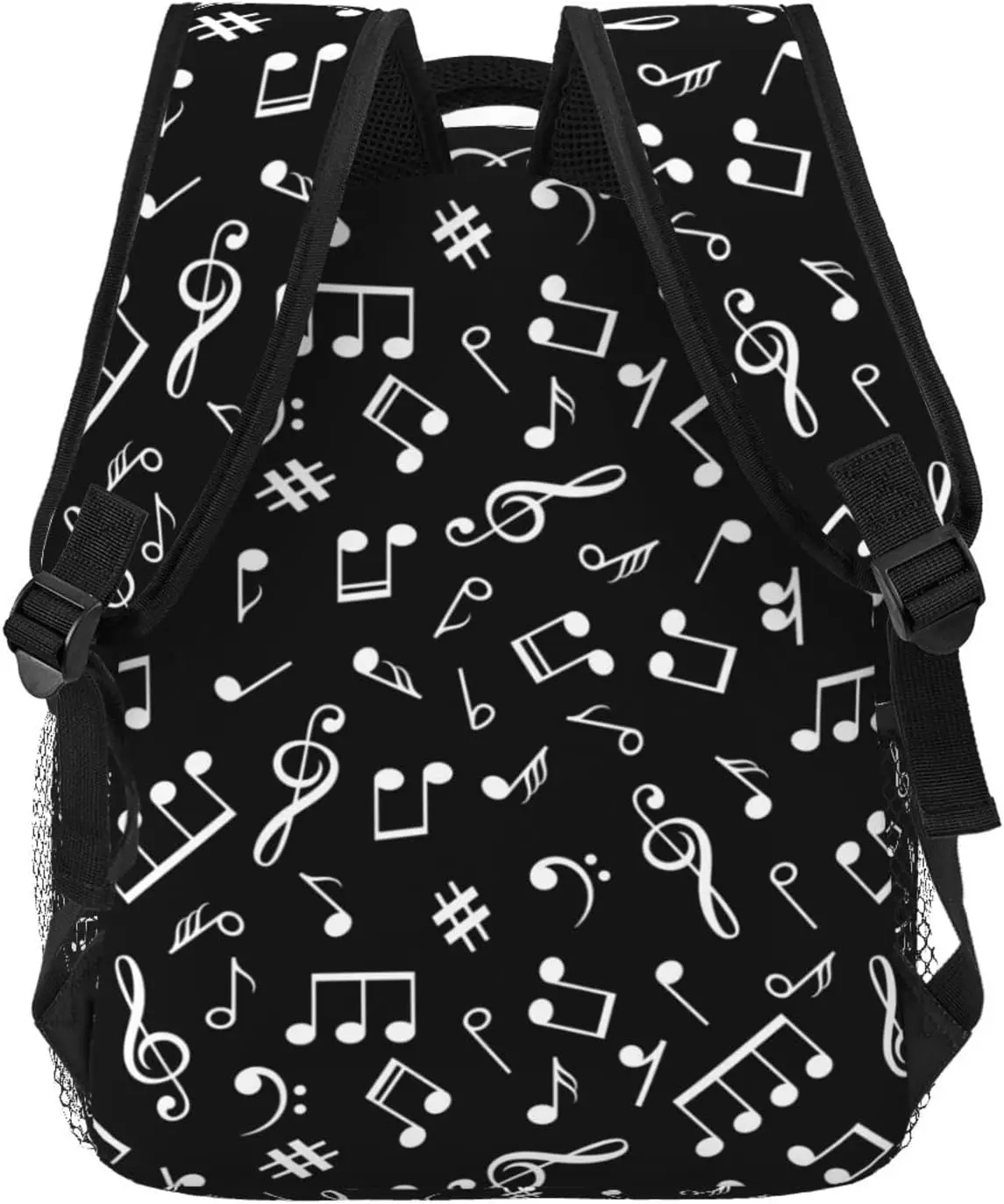 Piano Music Note Backpack Fashion Travel Hiking Camping Daypack Computer Backpacks Bookbag for Men Women