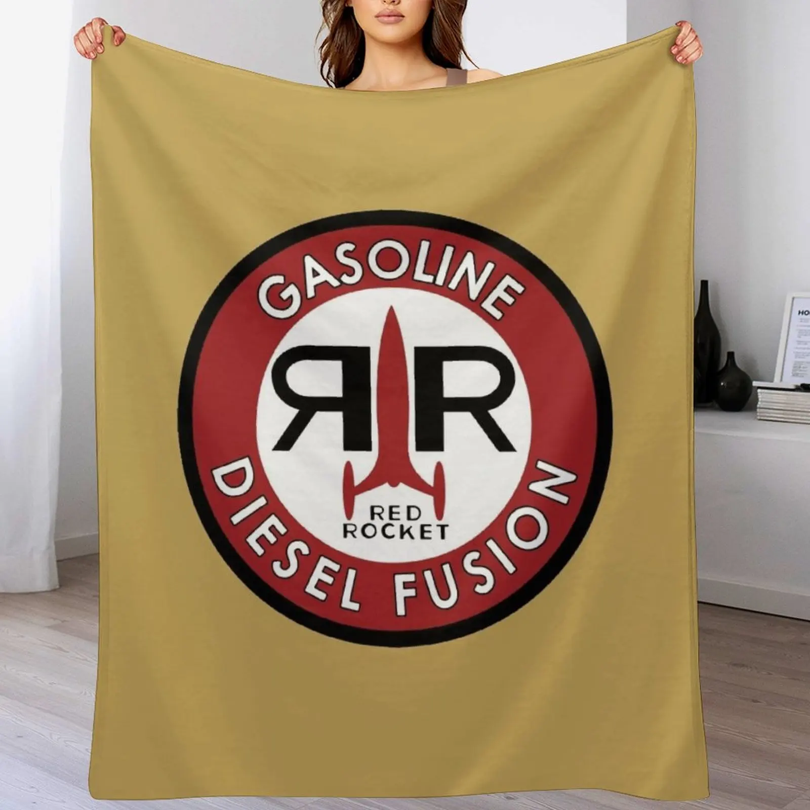 

Red Rocket Logo (Color) Throw Blanket Outdoor Soft Blanket for Picnic Beach Camping