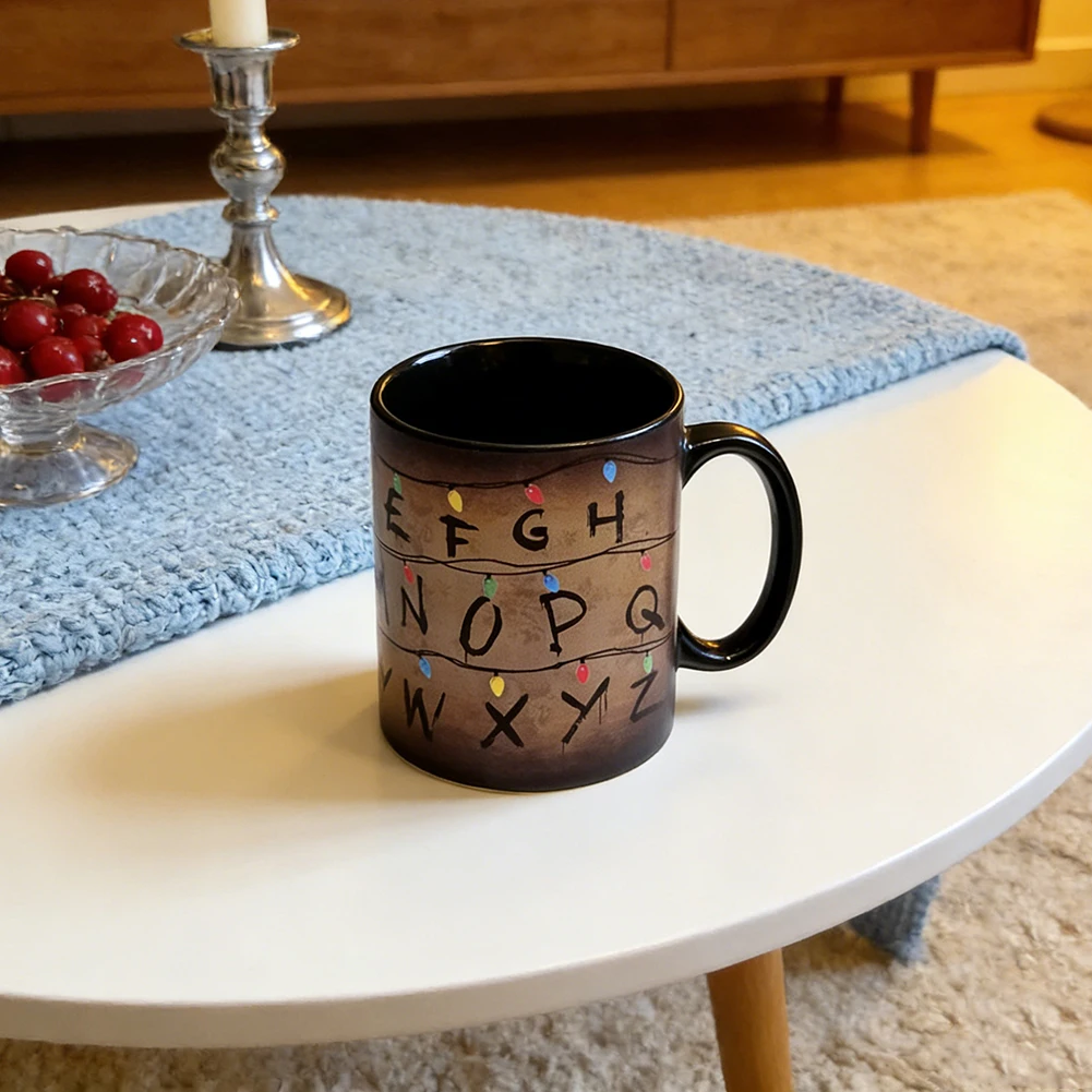 1pcs Ceramic Mug Thermosensitive Color Changing Ceramic Cup Magics Coffee Mugs Heat Sensitive Unique Design Glass