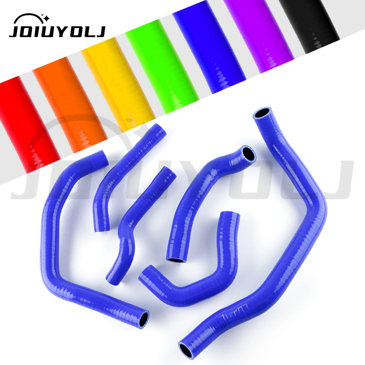 ชุดท่อซิลิโคนหม้อน้ำสีดำ 6 ชิ้น สำหรับรถฮอนด้า CB500 CB 500 ปี 1994-2003  1995 1996 1997 1998 1999 2000 2001 2002