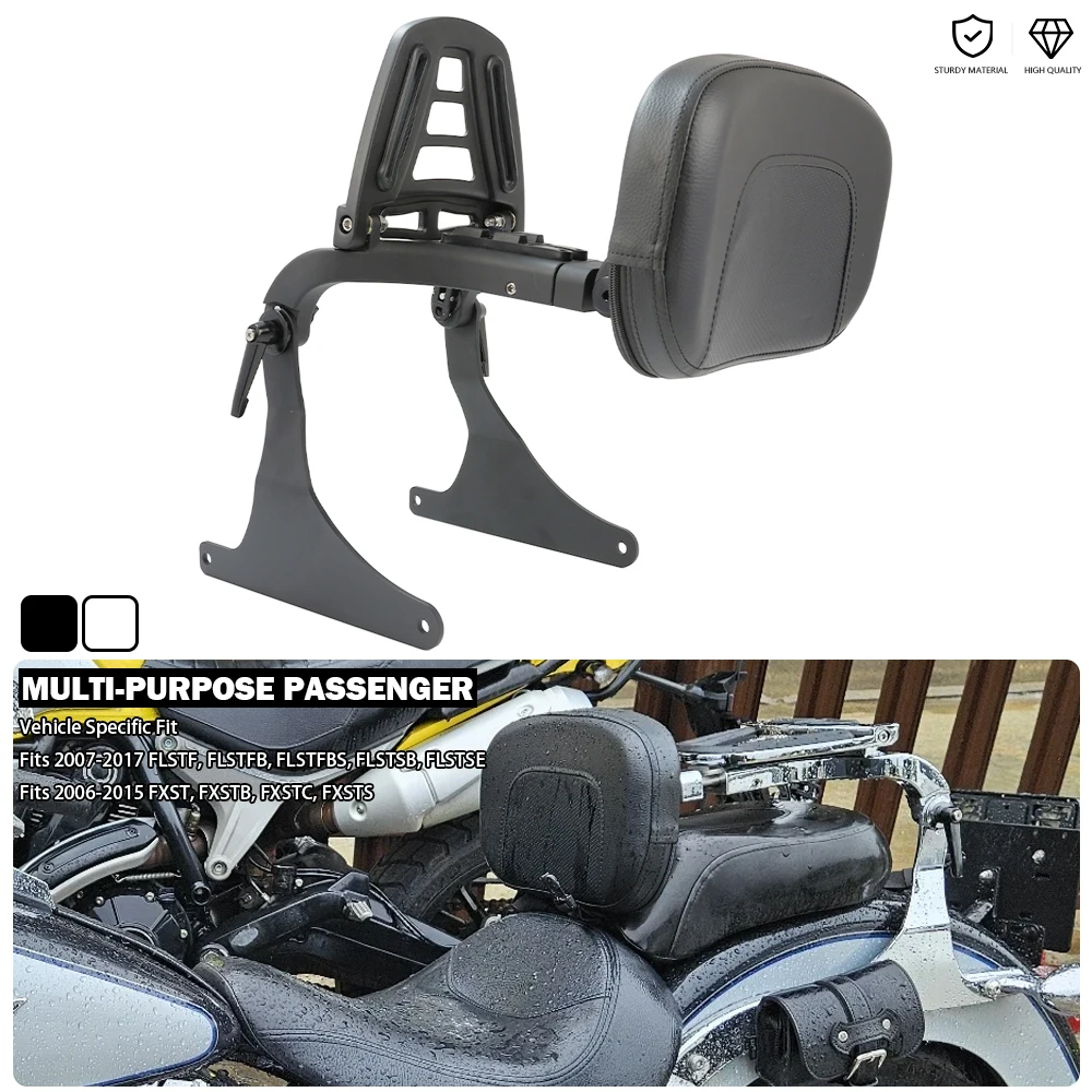 Multi-Purpose Backrest Sissy Bar Luggage Rack Fit For Harley Softail CVO Pro Street Breakout Night Train Fat Boy FLSTF 2000-2017