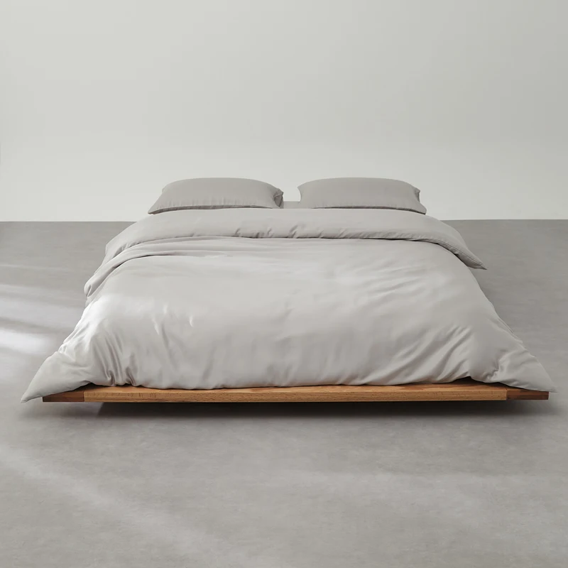 

Домашнее постельное белье, 1 шт. пододеяльник или 1 шт. простыня или 2 шт. наволочка, роскошное шелковистое светло-серое дышащее мягкое белье, Прямая доставка