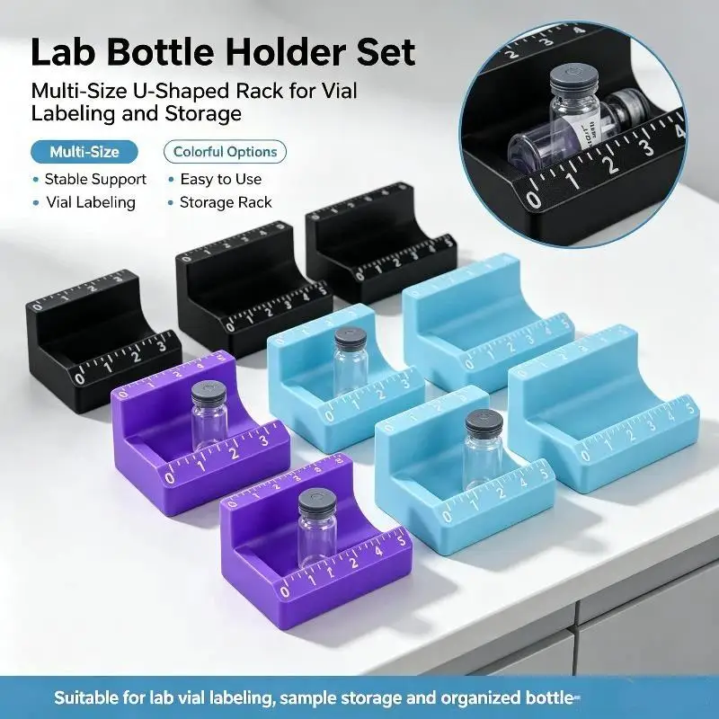 1/2Pcs 3D Printing 3/5ml Vial Label Applicator Easy Alignment Precise Application Sticker Alignment Tool Reusable Labeling Tool