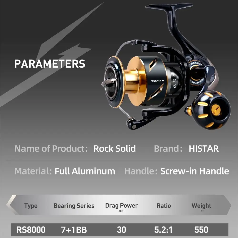 HASIDA Rock Solid Spinning Reel 8000 Full Metal 30kg Max Drag Heavy Duty Saltwater Big Game Fishing Reel - AliExpress 18 HASIDA Rock Solid Spinning Reel 8000 Full Metal 30kg Max Drag Heavy Duty Saltwater Big Game Fishing Reel - AliExpress 18
