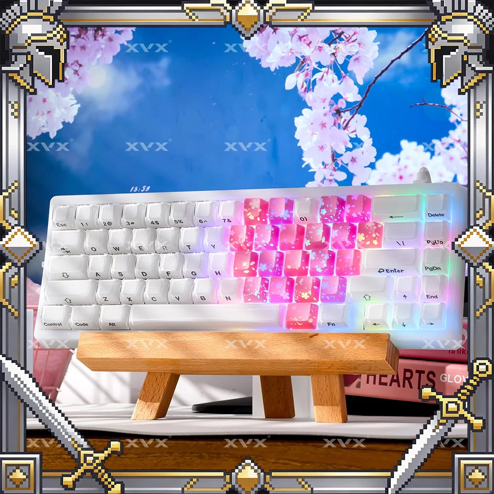 

Клавишные колпачки XVX Love PC, технология IMD, из смешанных материалов, оригинальные, персонализированные, для клавиатуры, подарки для ПК