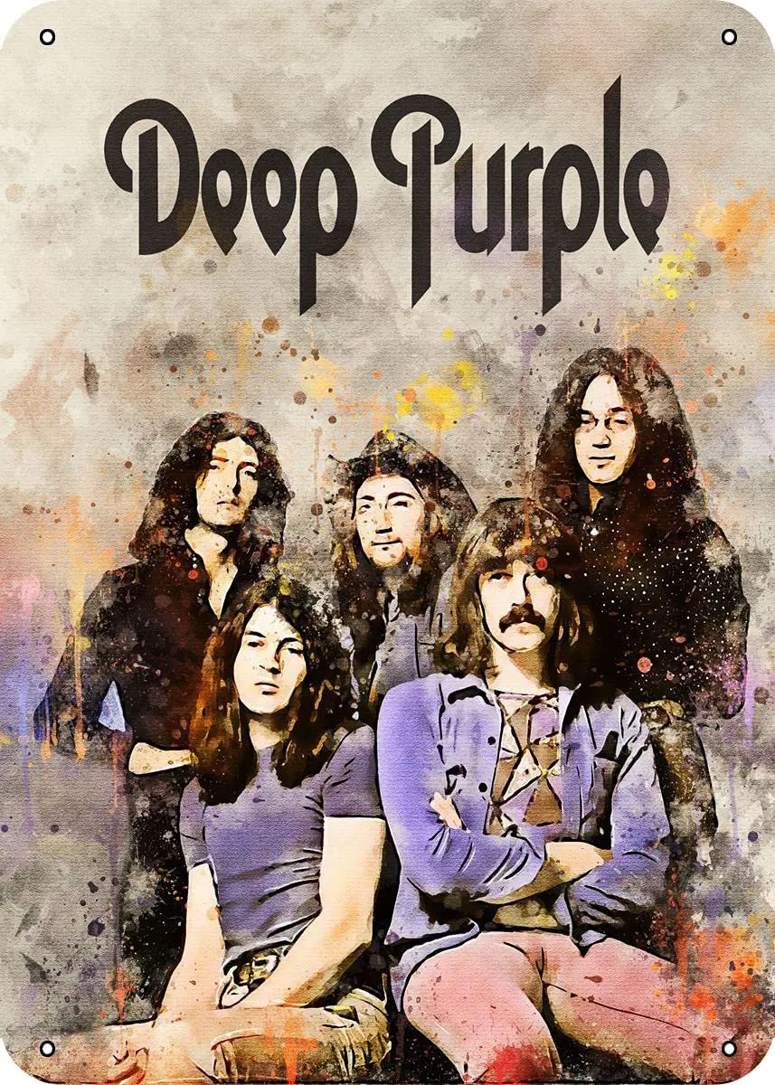 Legendary Rock Band Deep Purple Metal Tin Sign  Wall Decor  home decor