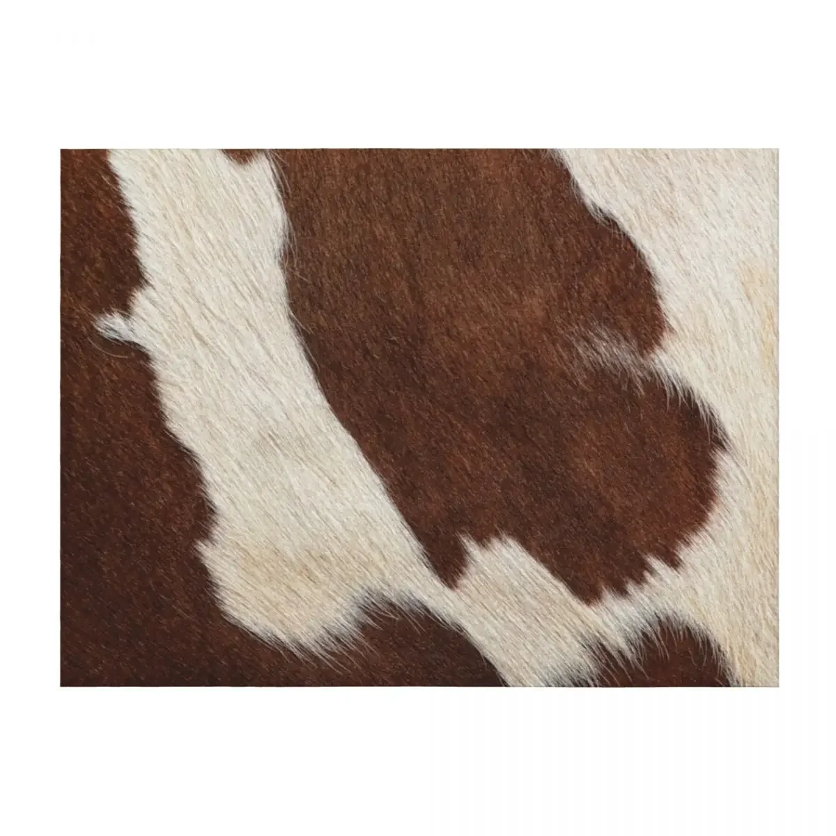 

Rusty Brown Cow Skin (graphic illustration, digital, smooth print) Throw Blanket Flannel Fabric Soft Thins Furry Blankets