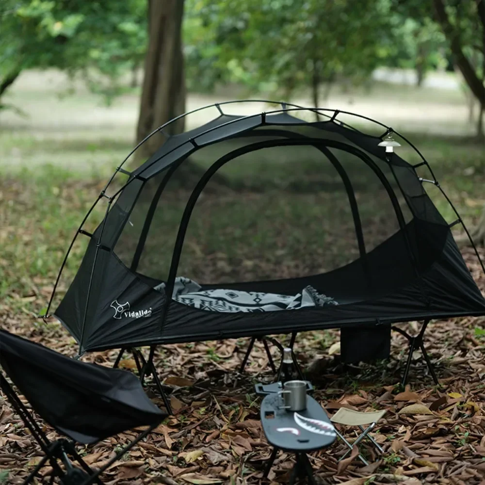 

Single Person Outdoor Camping Bed Tent Lightweight and Convenient Net Anti-mosquito Portable Aluminum Alloy Pole Inner Hike