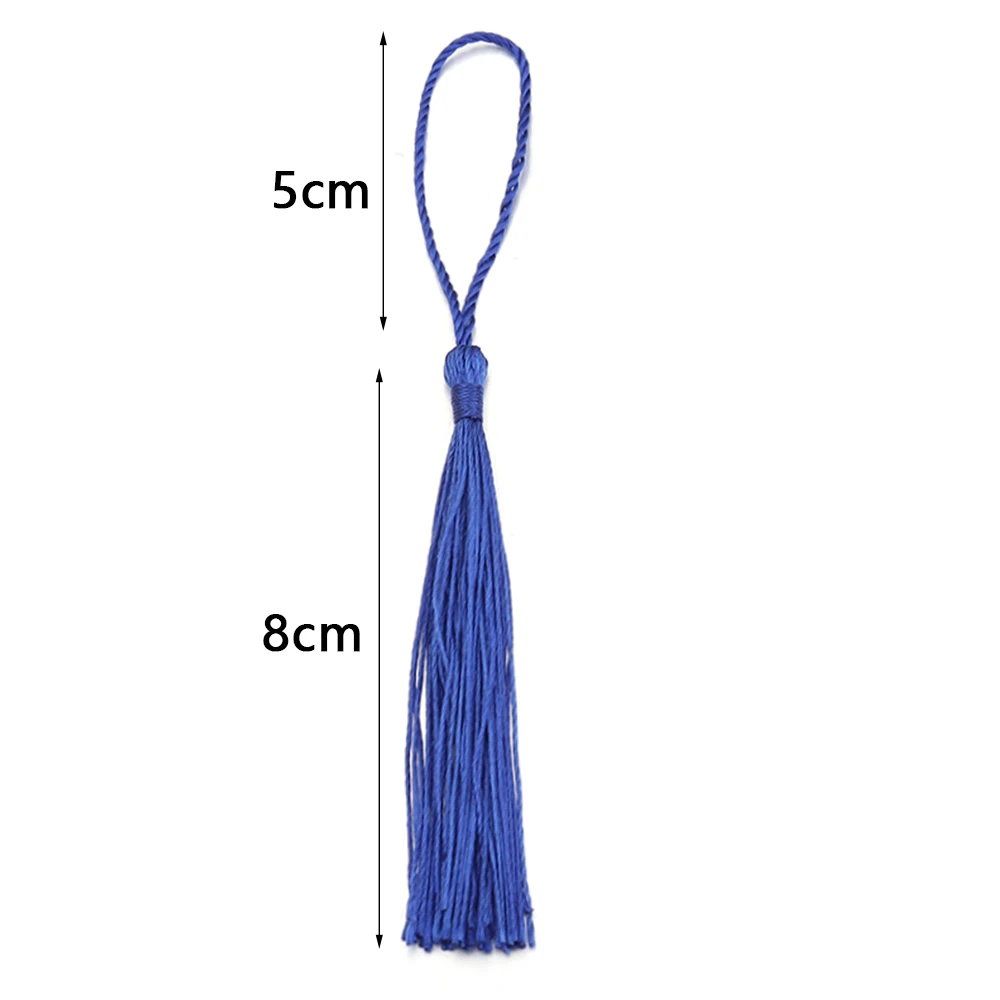 30-100Pcs Hanging Rope Silk Bookmark Tassel Fringe For DIY Key Chain Earring Hooks Jewelry Making Finding Supplies Accessories