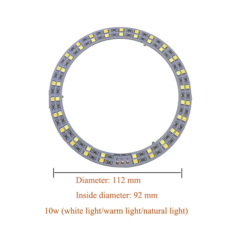 YOUCENT 1PCS DC5V Dimmable LED Chip 10W 12W Surface Light Source SMD 5730 Double Color Ring Lamp Beads DIY Adjustable LED Bulb