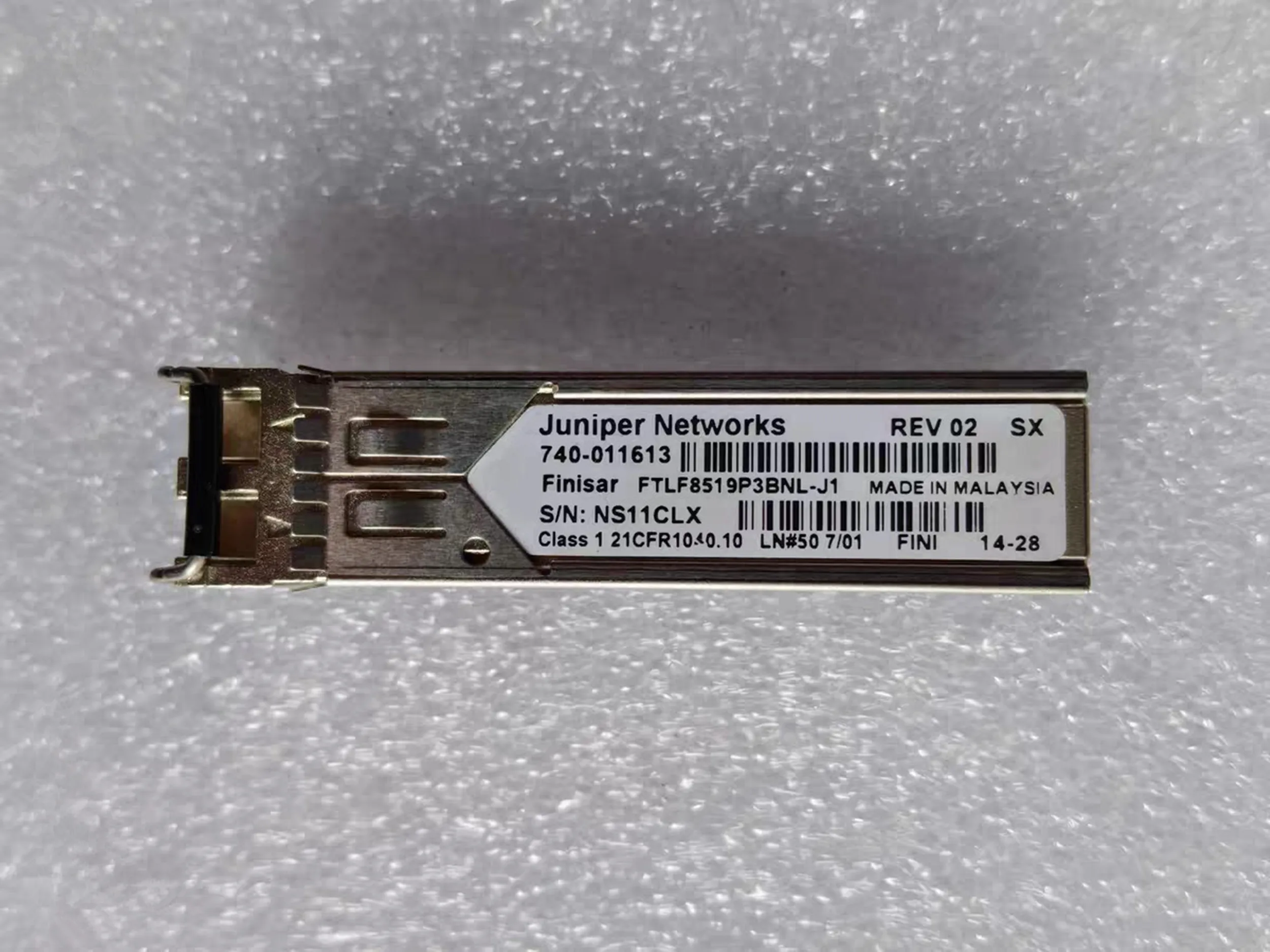 

Original New Juniper Networks 1G SR Optical Transceiver 740-011613 FTLF8519P3BNL-J1 1.25G SFP Fiber Switch