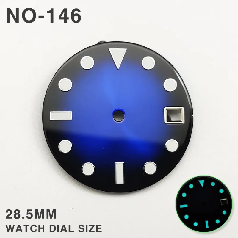 28.5MM modified accessories for NH35 dial luminous, substitute Seiko watch literally suitable for NH36/4R movement