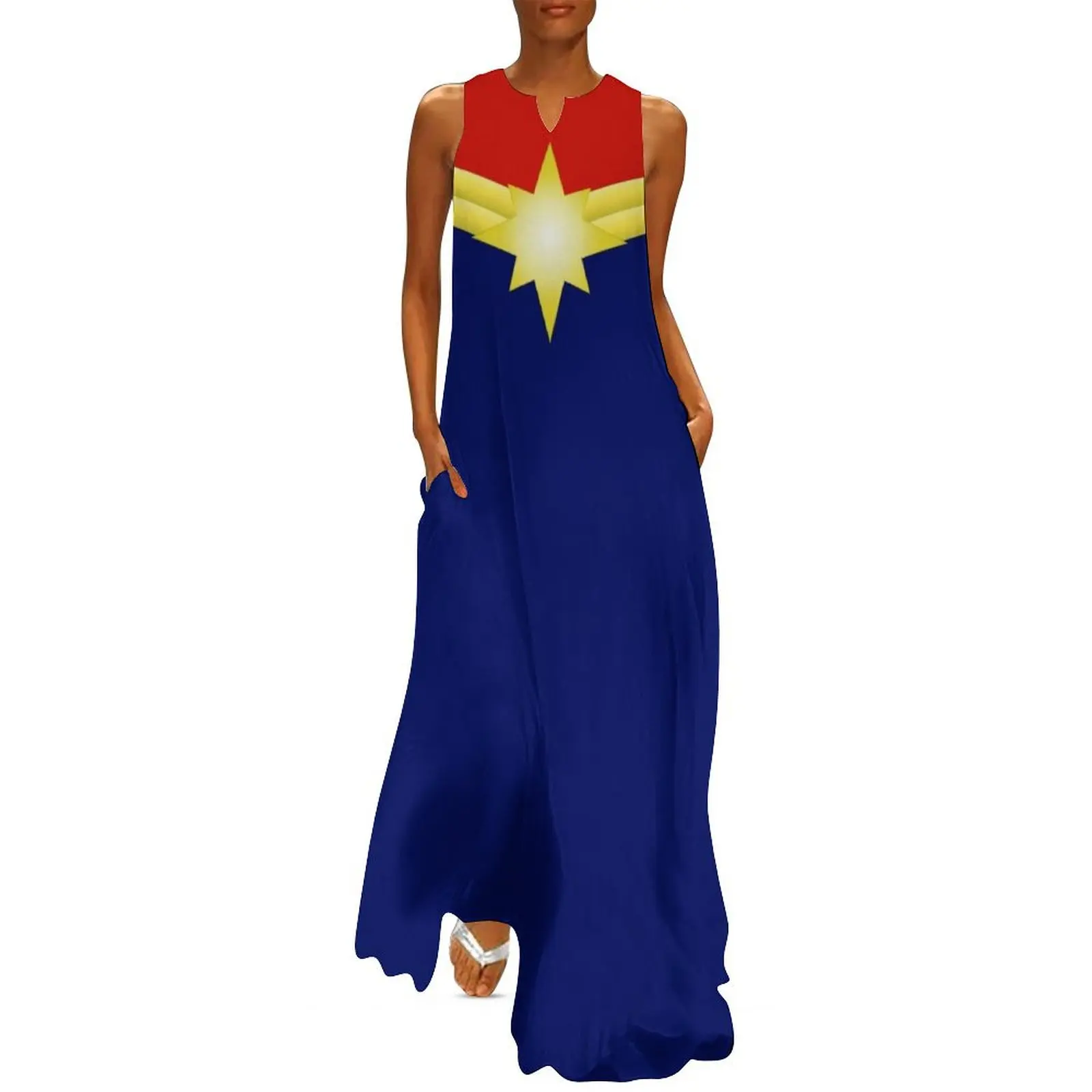 

New Carol Long Dress birthday dress for women loose women's dress