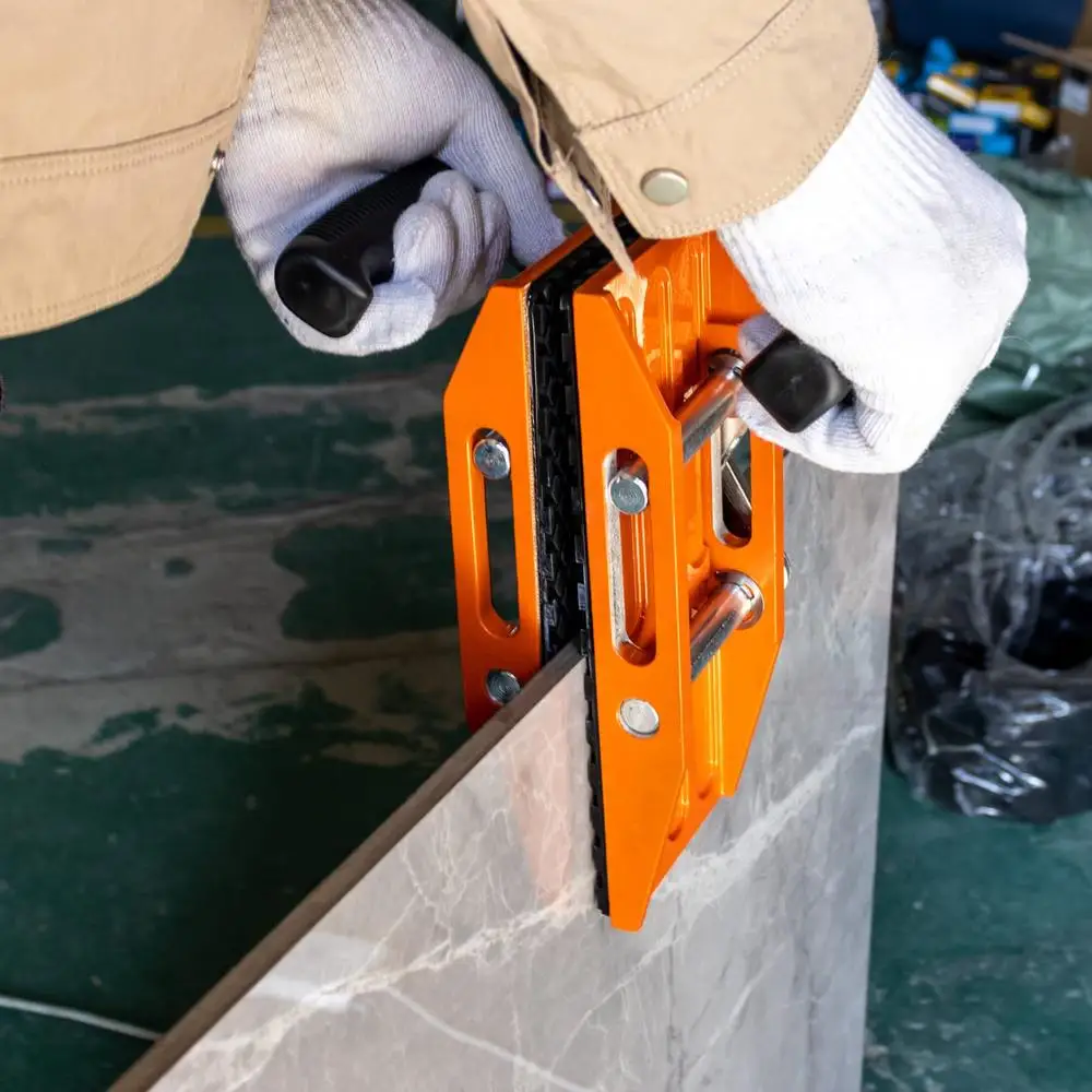 Double Handed Granite Panel Carriers 660lbs Capacity Stone Lifting Tools 2 Pack Clamp Kit Transporting Heavy Duty Glass Plywood