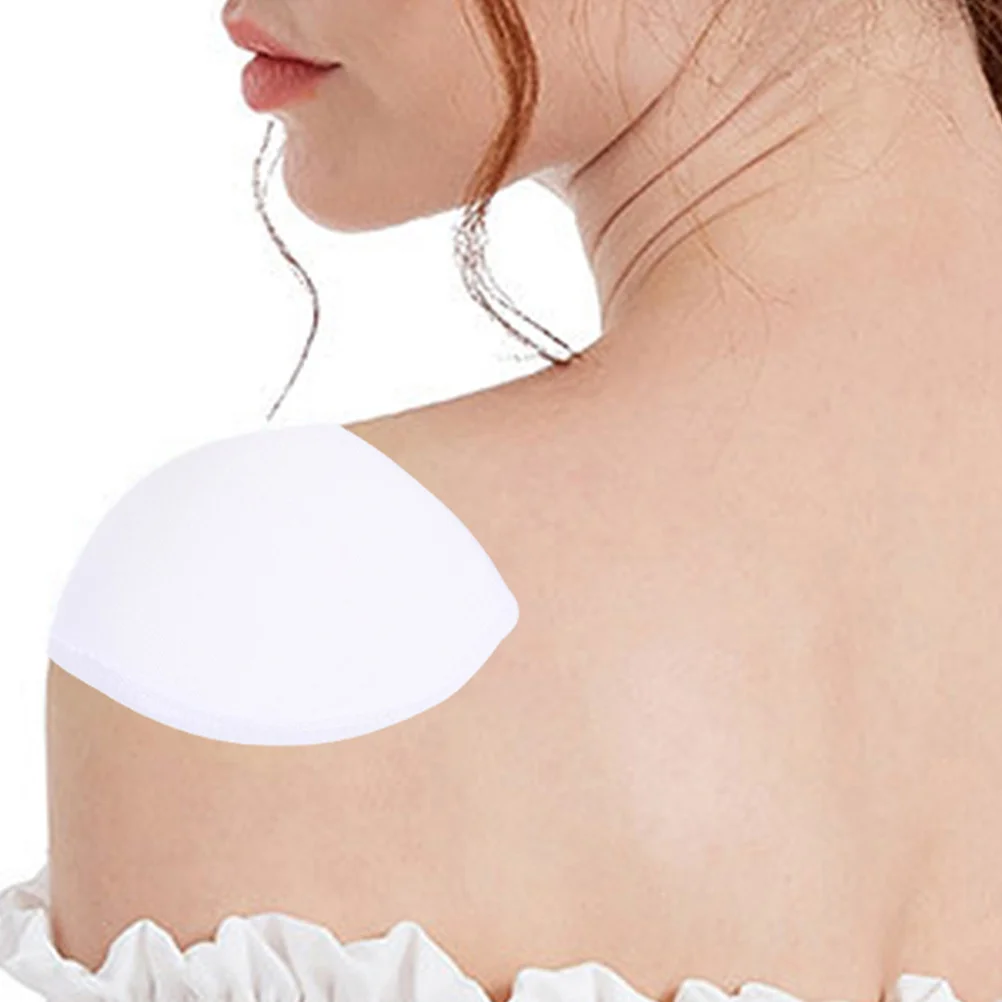 

20Pairs Shoulder Pads Sponge Covered Supportive Insert for Knitwear Coats Sewing Reusable Breathable Comfortable