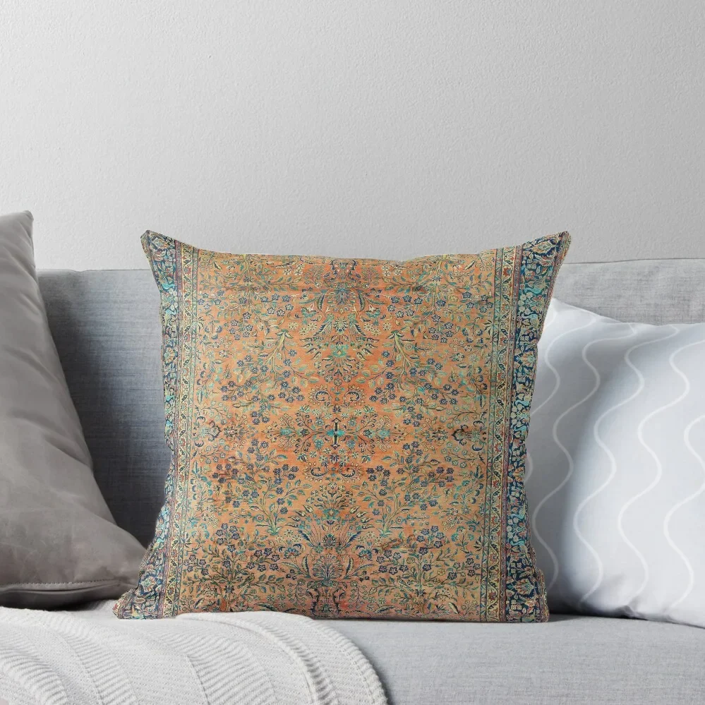 

Manchester Kashan Floral Persian Carpet Print Throw Pillow Couch Pillows Covers For Sofas Rectangular Cushion Cover pillow