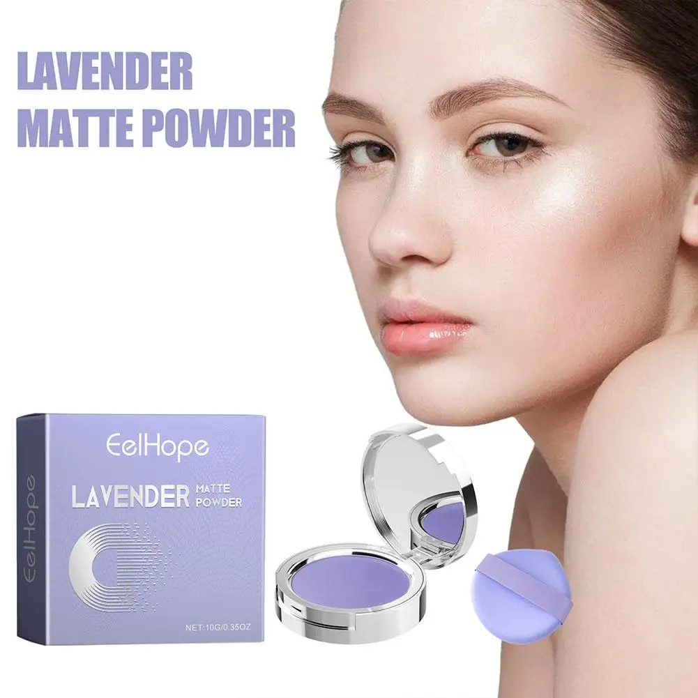 Neues matt gepresstes Pulver mit Öl kontrolle und Lavendelex trakt für lang anhaltendes, glänzendes Make-up für Frauen g3x1