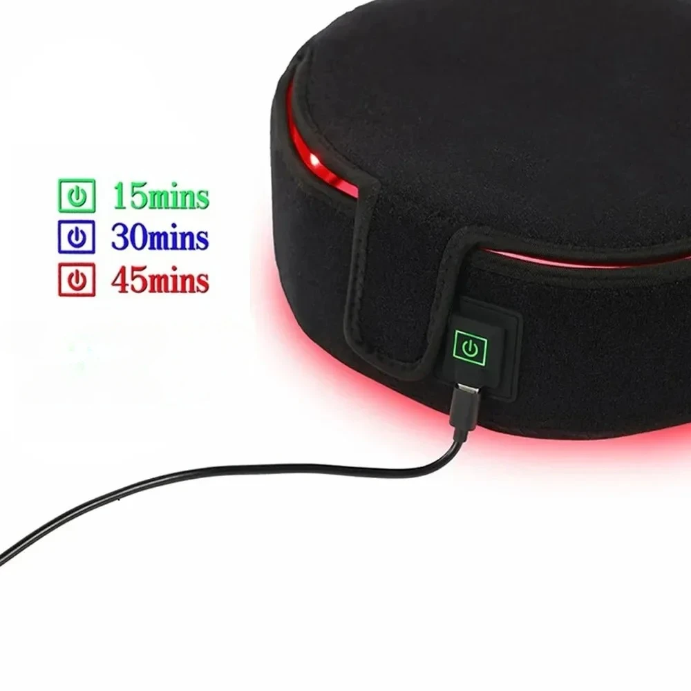 Red Light Hair Massager, Near-infrared Red Light Equipment,Repairing Hair Damage Reduce Loss Hair Regrowth Cap USB Plug-In