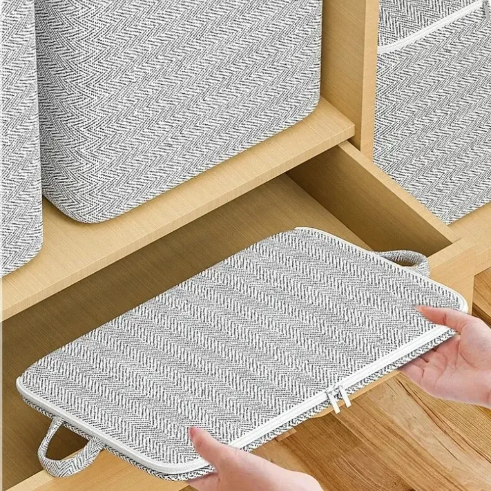 4/1 قطعة حقيبة التخزين سعة كبيرة غير المنسوجة النسيج المنزلية المنظم للملابس لحاف اللعب توفير المساحة حل تخزين المنزل #5