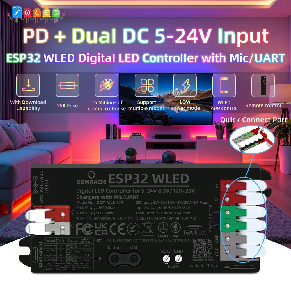 Domraem ESP32 Wled …