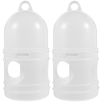 2 Pcs Pigeon Drinking Fountain Bird Water Feeder Drinker for Pigeons Bottle Hamster Birds Cup Feeding Bowl