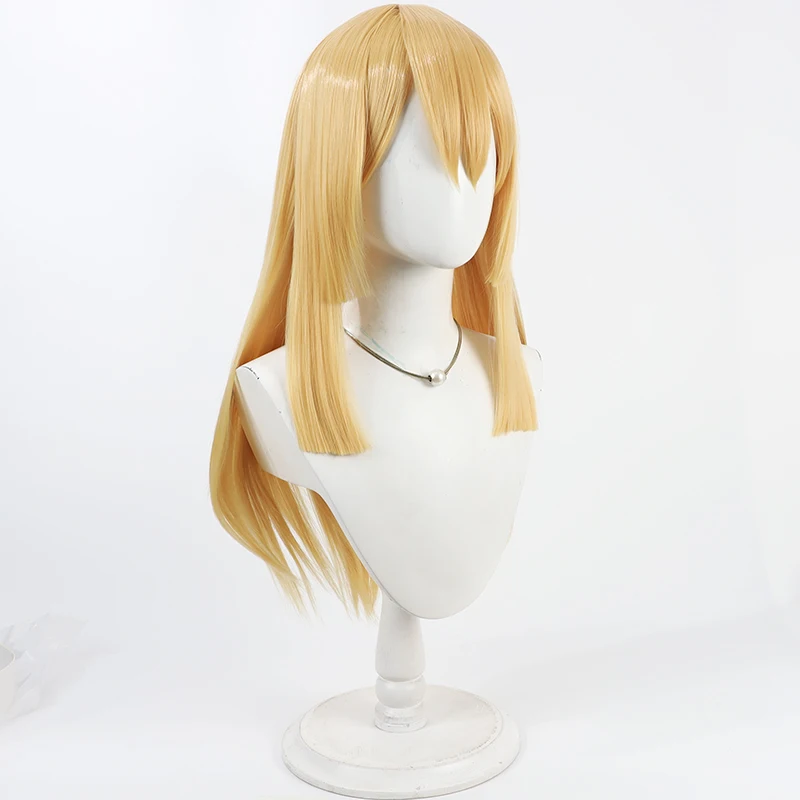 Anime Dr. Stone Ruri Cosplay Wig Halloween Party Prop Synthetic Hair Heat Resistant Fiber + Wig Cap