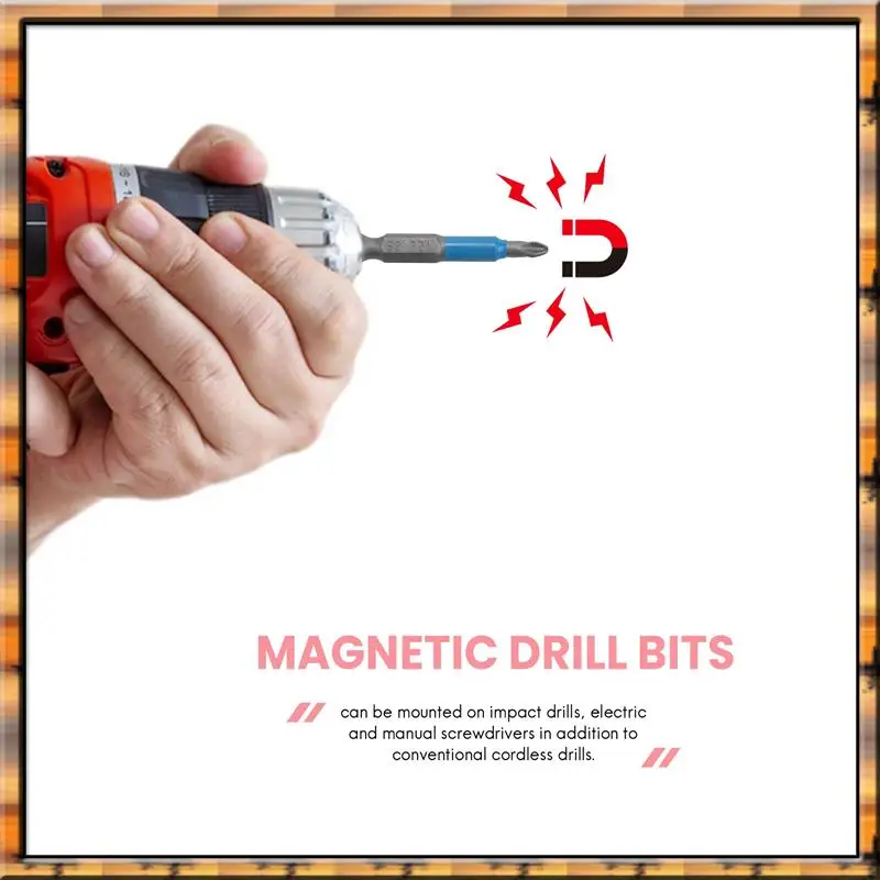 USER FRIENDLY-24 Pcs Magnetic Anti Slip Screwdriver Bits Set PH1 PH2 PH3 PZ1 PZ2 PZ3 Impact Driver Bit Set 1/4 Inch Hex Shank
