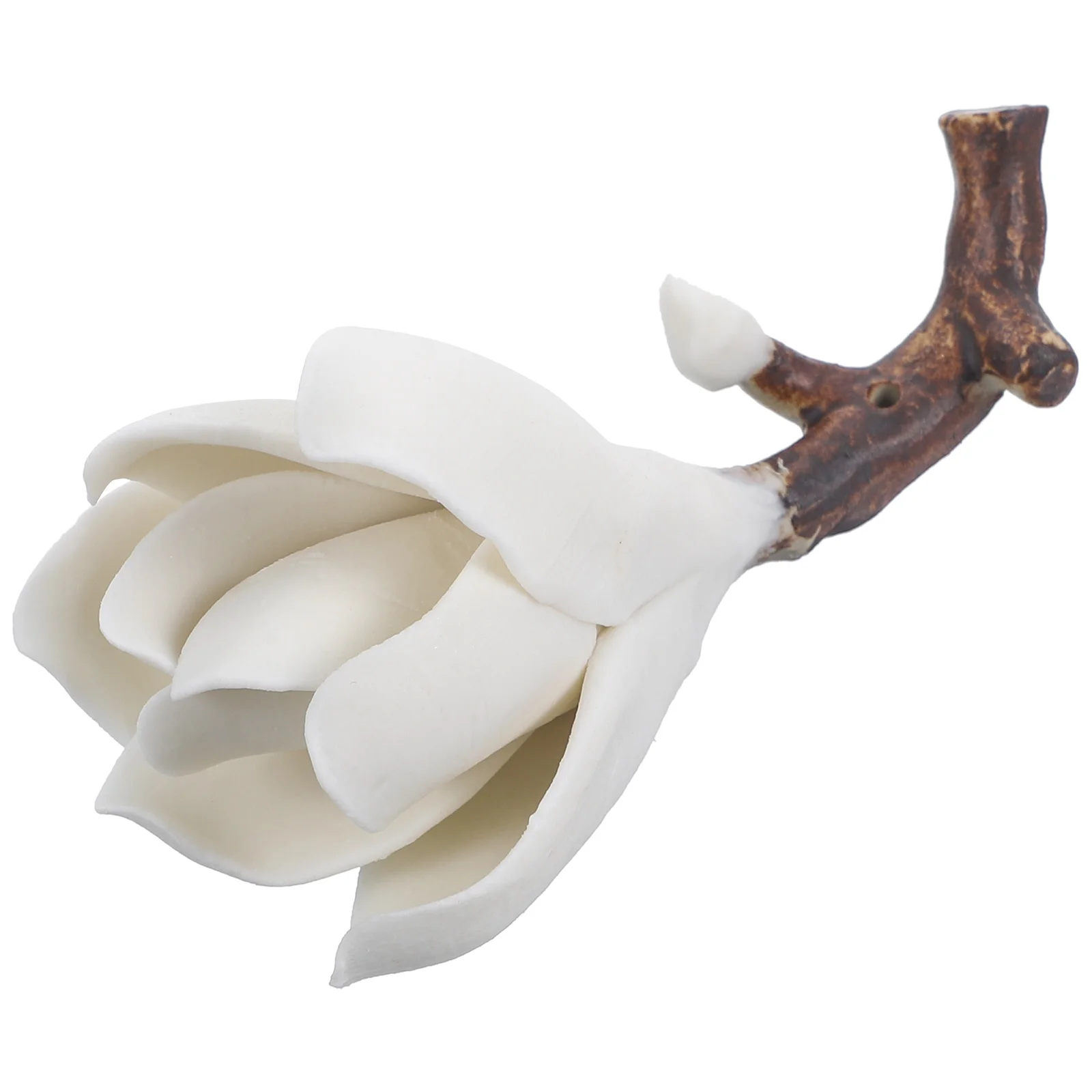 

Ceramic Magnolia Plum Blossom Shape Brush Holder Calligraphy Pen Stand Painting Penholder