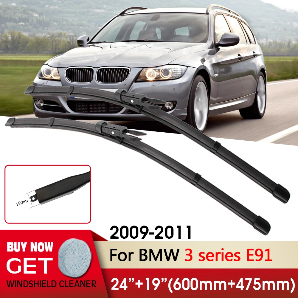 

Car Wiper RHD&LHD Front Wiper Blades 24"+19" For BMW 3 series E91 2009-2011 Fit Pinch Tab Arm Windshield Windscreen Front Window