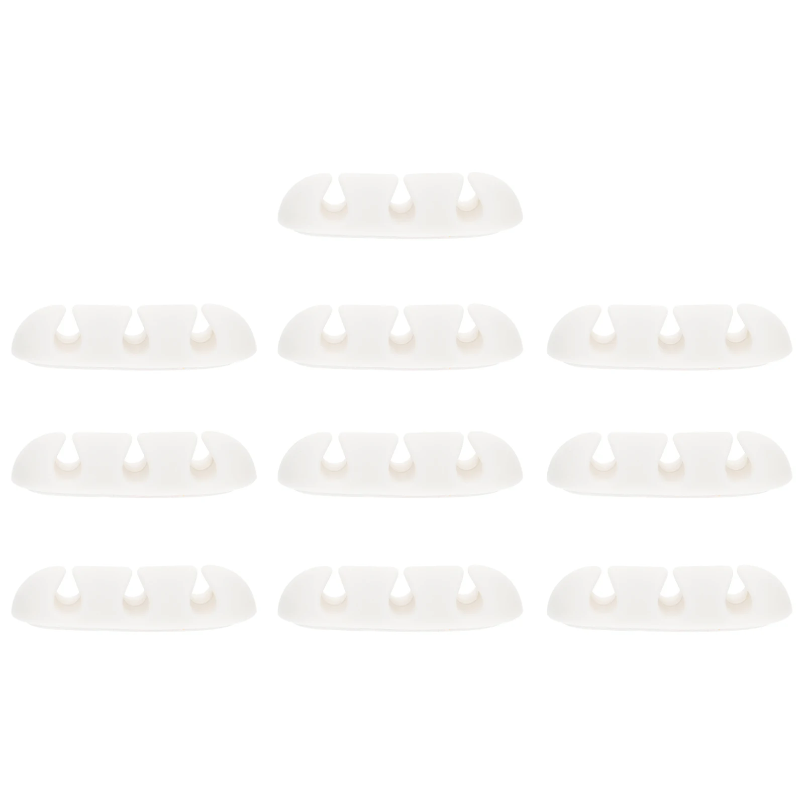 

10 PCS Cable Manager Cord Holder Desk Organizer Desktop Wall Hanging Wire Tpr for