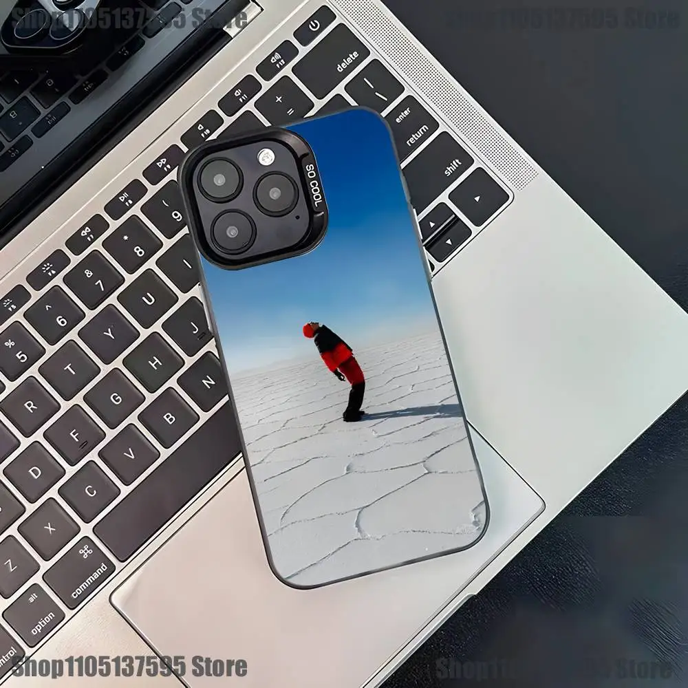 ラッパー AMERI D-DUKI iPhone 17、16、15、14、13、12、11、Pro、XS、Max、Plus、Mini、SE4、E用 ブラック マット 耐衝撃カバー