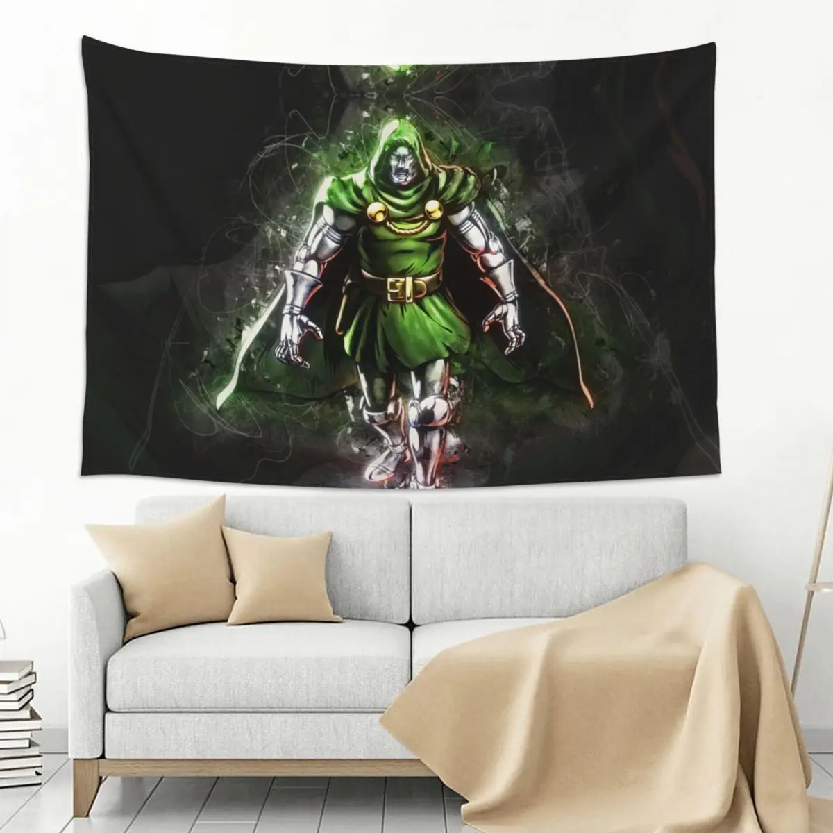 Wall Art Doctor Doom Hanging Carpets MARVEL Super Hero Party Backdrop Dormitory Gifts Birthday Gift Wall Tapestry