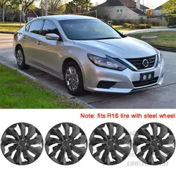 4PCS Wheel Cover 15/16 Inch Right Left Hubcaps For Toyota/Ford/Chevy/Volkswagen Storm Style Wheel Cover Replacement Accessories