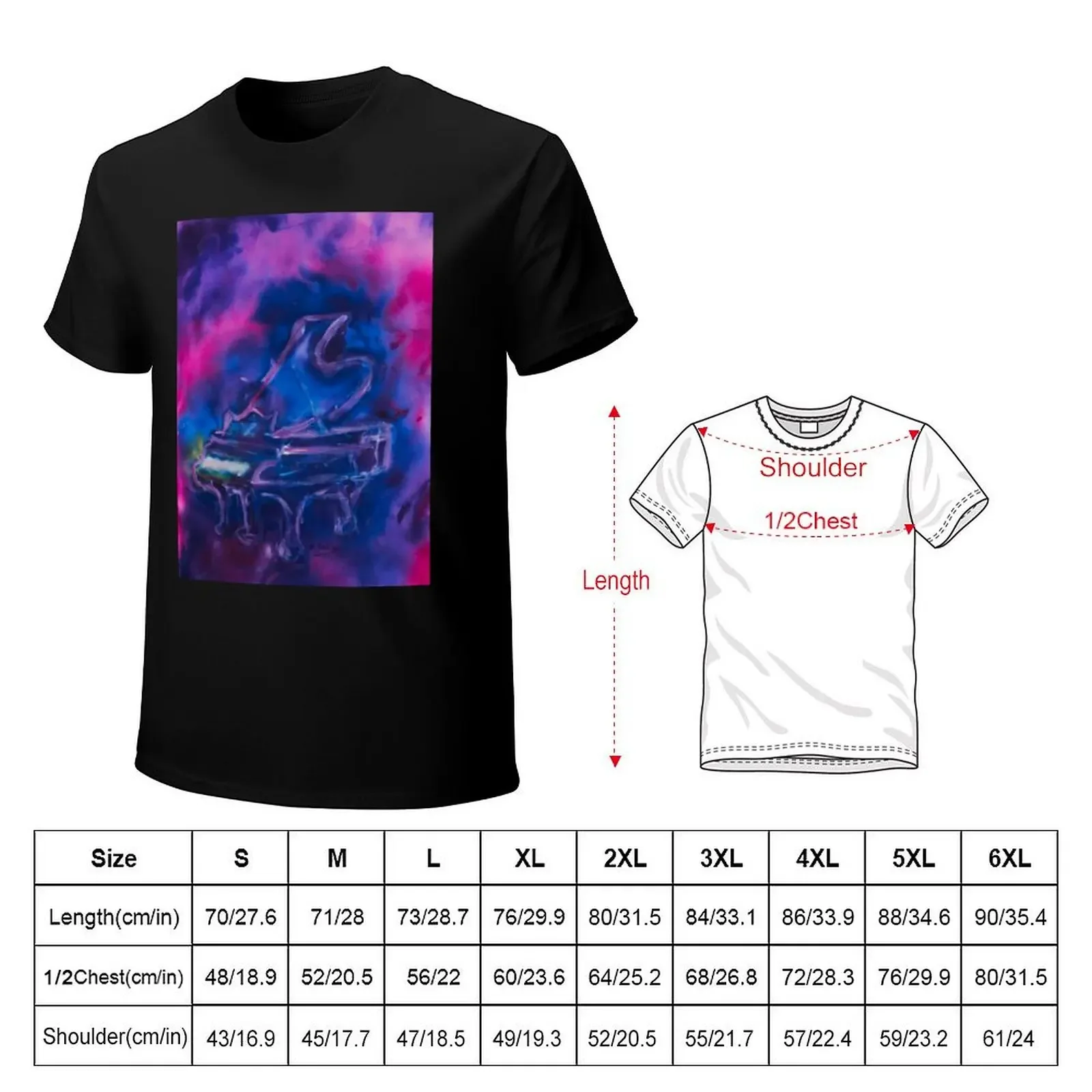 Piano Music / Soirée Satie T-Shirt anime stuff cute clothes new edition mens clothes