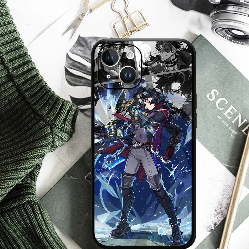 Wriothesley Genshin Impact Cryo 5stars Quality character Phone Case For iPhone 15 14 13 12 11 Pro Max Mini XSMax  SE3 2 7 8 Plus