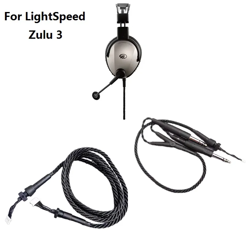 LightSpeed Zulu 3 Aviation Headphone Audio cable LSA adapter