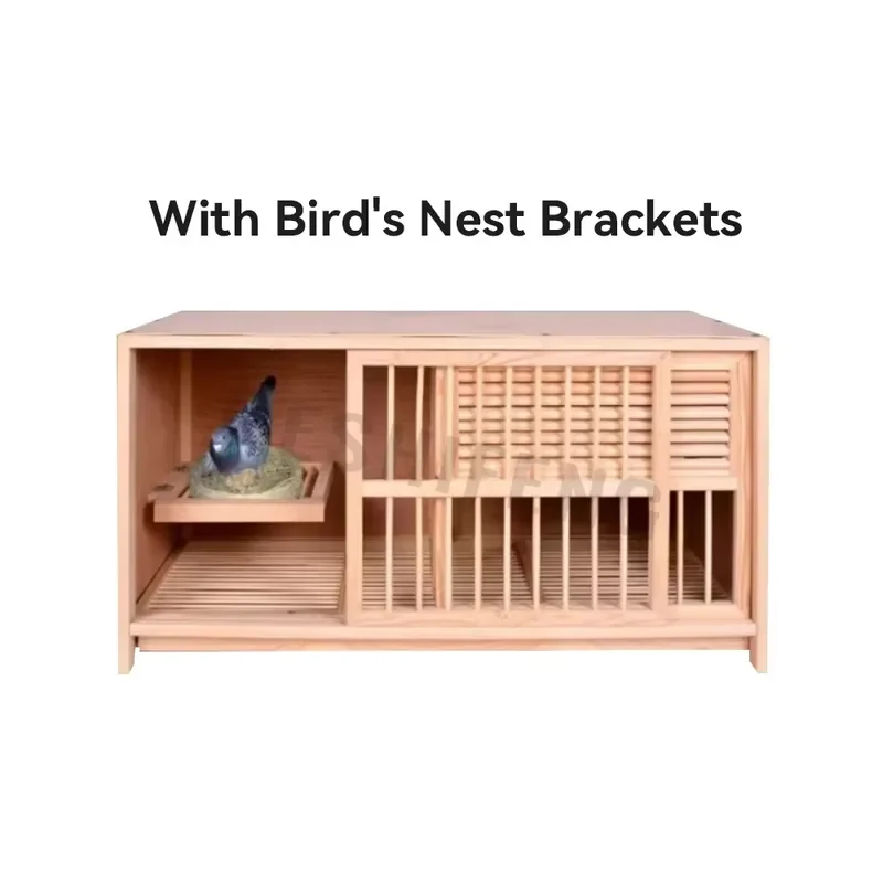 Hot Sale All Seasons Modular Wooden Bird Products Racing Pigeon Nest Box Wood Dove Pigeon Breeding Cage for Pigeons