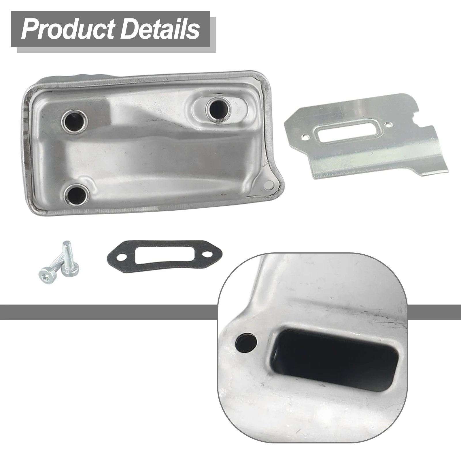 

Chainsaw Muffler Exhaust Gasket Kit For TS410 TS420 410 420 Exhaust Fits Muffler Exhaust Garden Tool Parts Exhaust Gasket