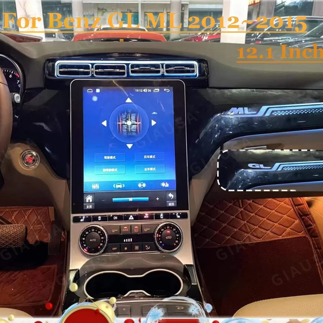 Android Auto Car Navi Radio For Mercedes Benz ML 2012 2013 -2015 Carplay Screen Tape Recorder Stereo Multimedia Player Head Unit
