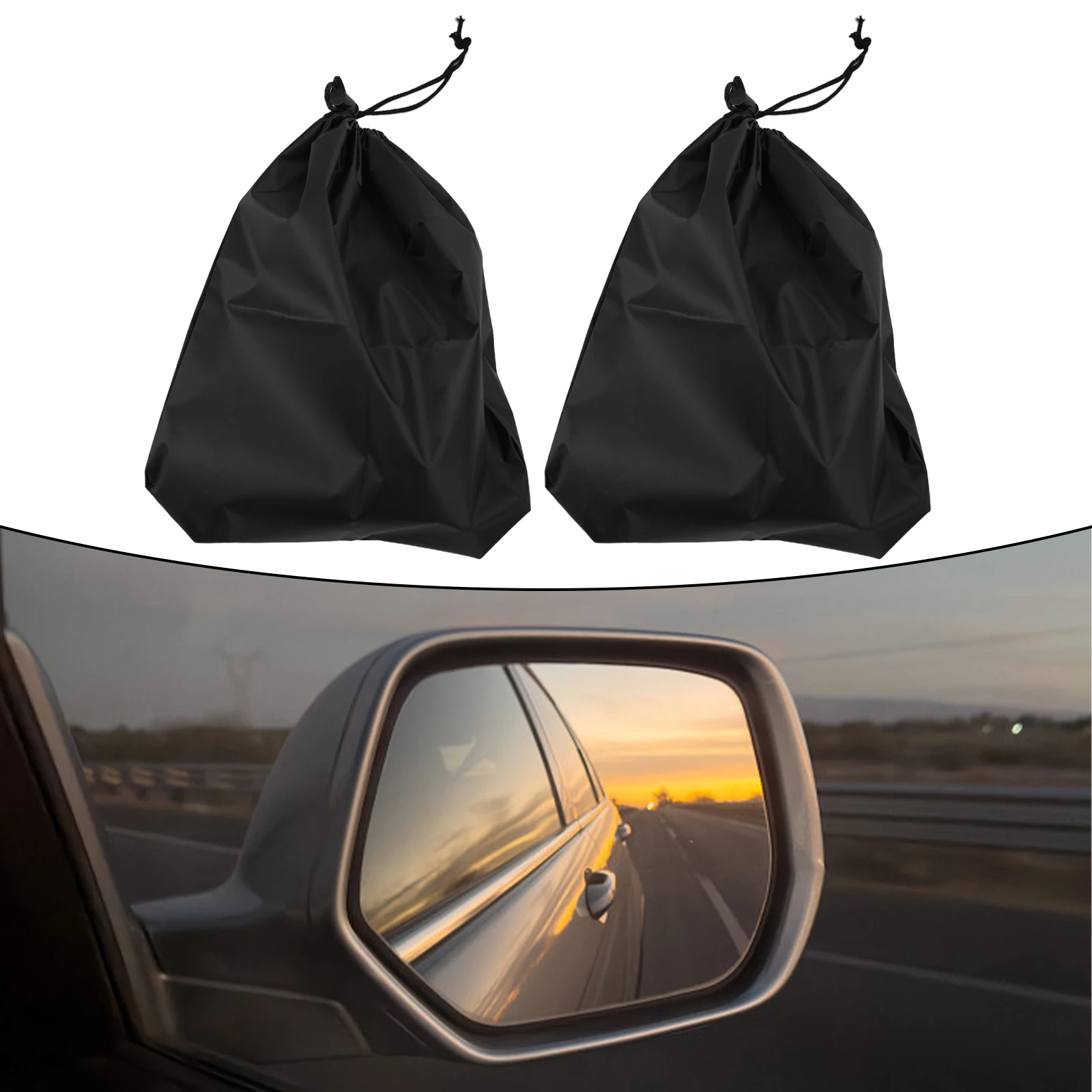 

Protection Shield Protector Cover Waterproof Cover 1 Pair Car Rearview Mirror Cover Mirror Cover Silver Oxford Cloth