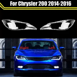 Car Front Headlight Cover Auto Headlamp Shell Lampcover For Chrysler 200 2014 2015 2016 Auto Lens Clear Lampshade Case Mask