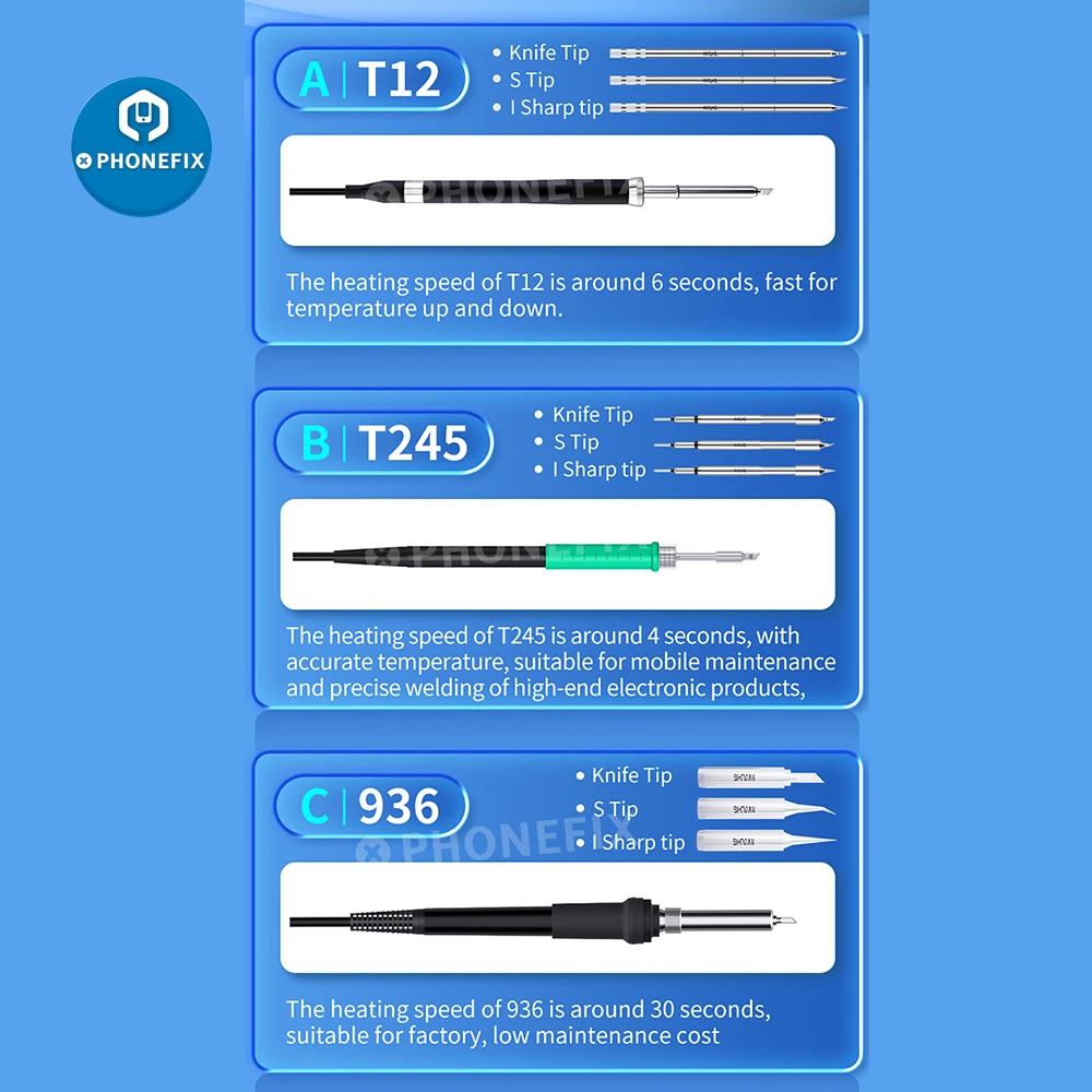 Imagem -04 - Aixun T3a Estação de Solda Inteligente com T12 T245 936 Séries Lidar com Pontas de Ferro de Solda para o Telefone Smd Bga Reparação de Solda jc